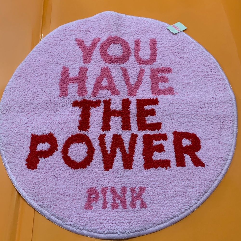 Vctorias Secret Pink bath mat